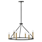 Lark - 83155BK - LED Chandelier - Lazlo - Black