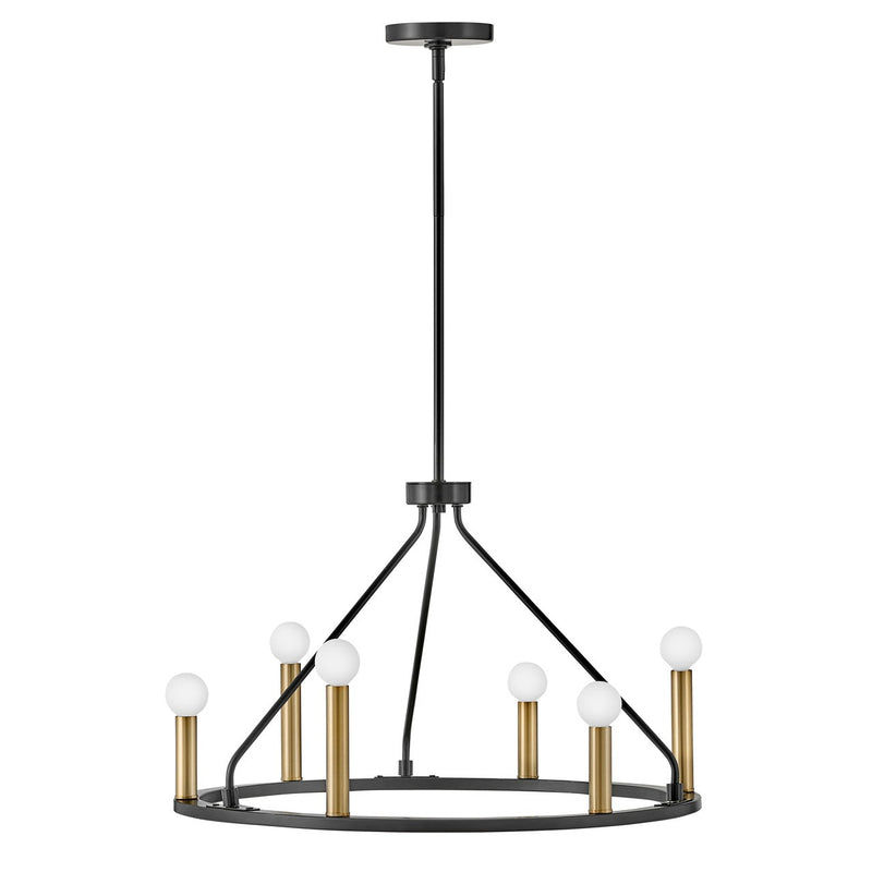 Lark - 83155BK - LED Chandelier - Lazlo - Black