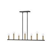 Lark - 83156BK - LED Linear Chandelier - Lazlo - Black
