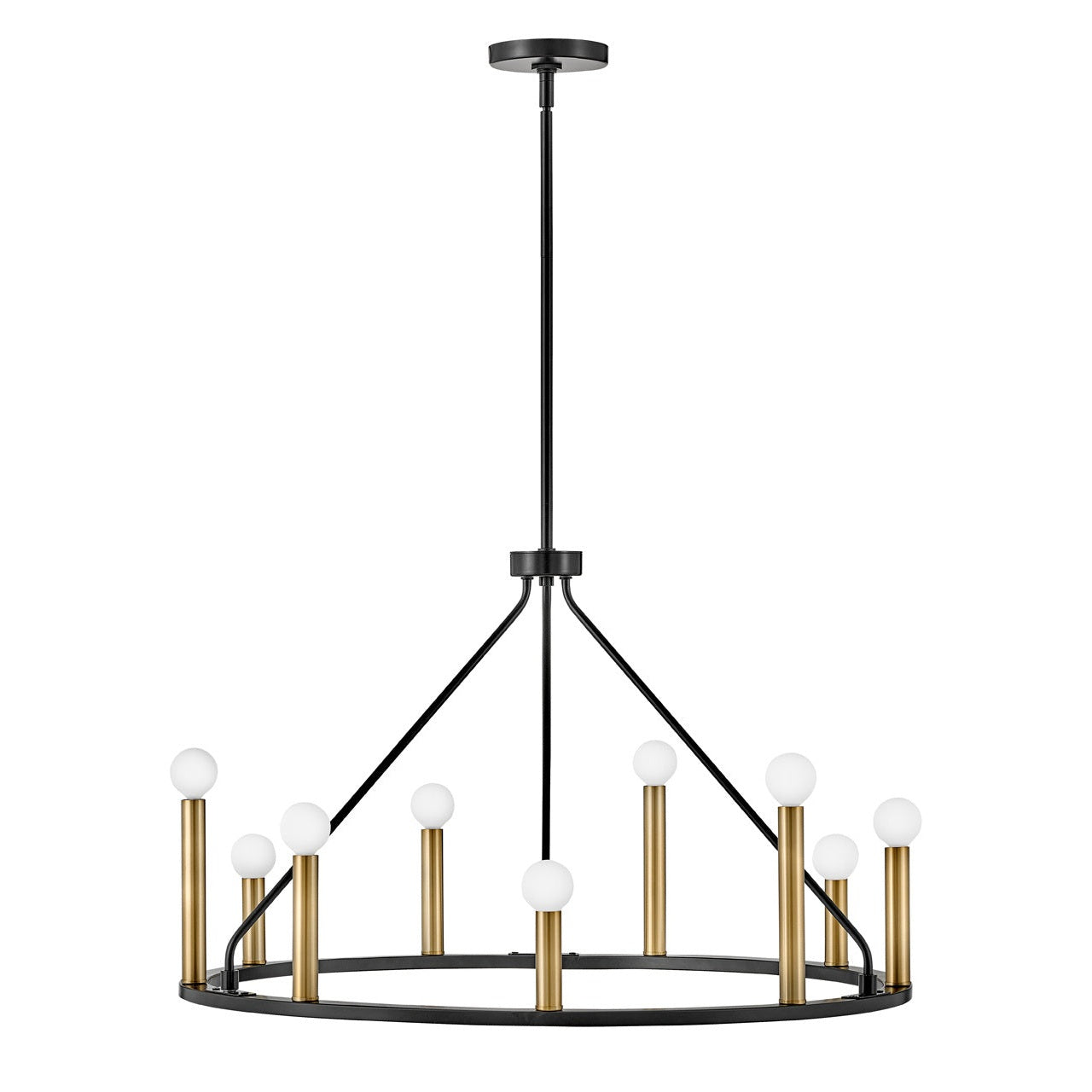 Lark - 83158BK - LED Chandelier - Lazlo - Black