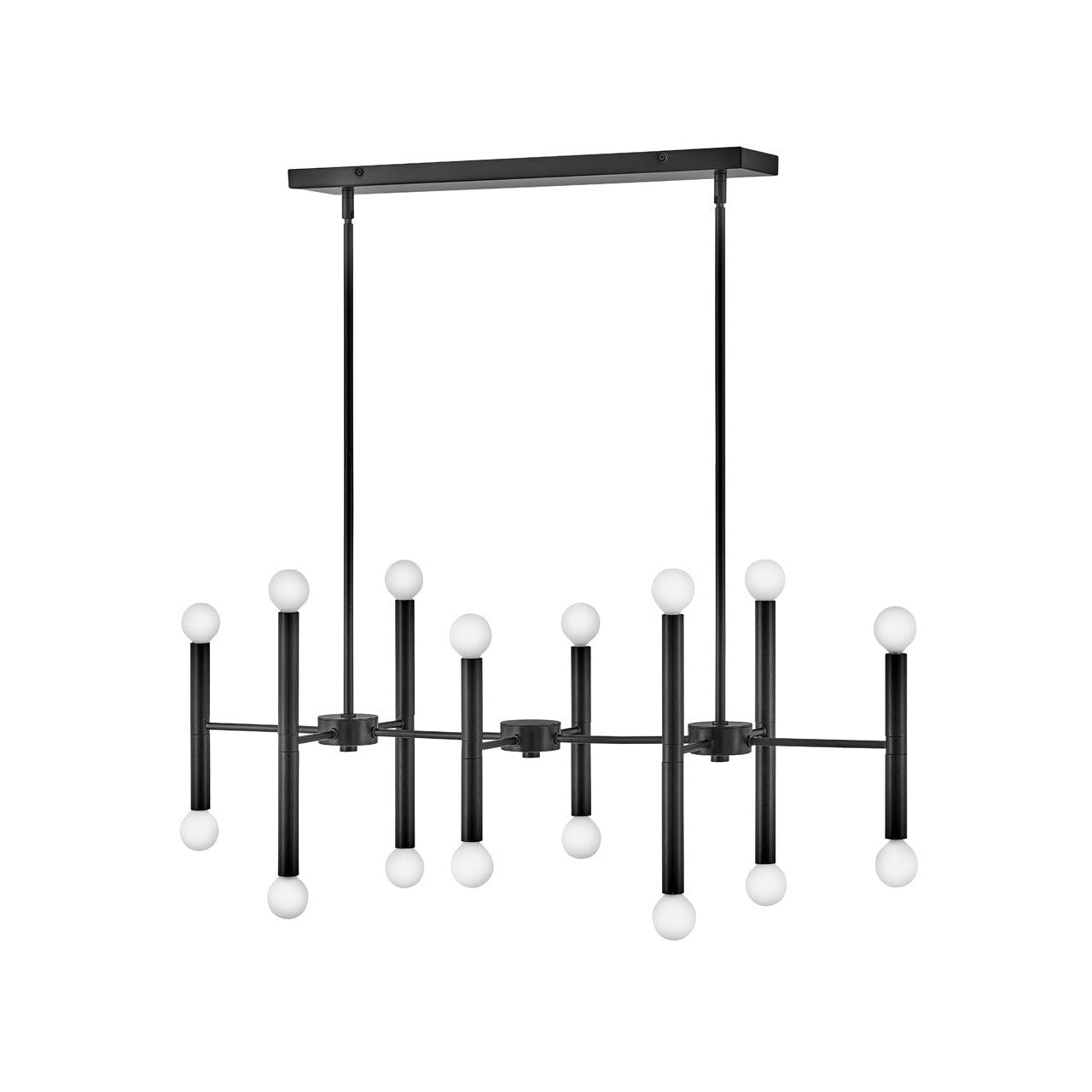 Lark - 83196BK - LED Linear Chandelier - Millie - Black