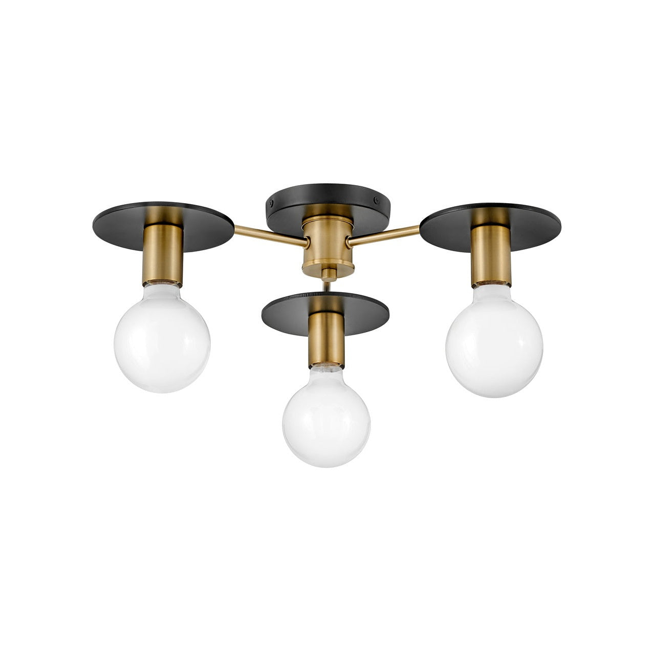 Lark - 83203LCB - LED Semi-Flush Mount - Bobbie - Lacquered Brass
