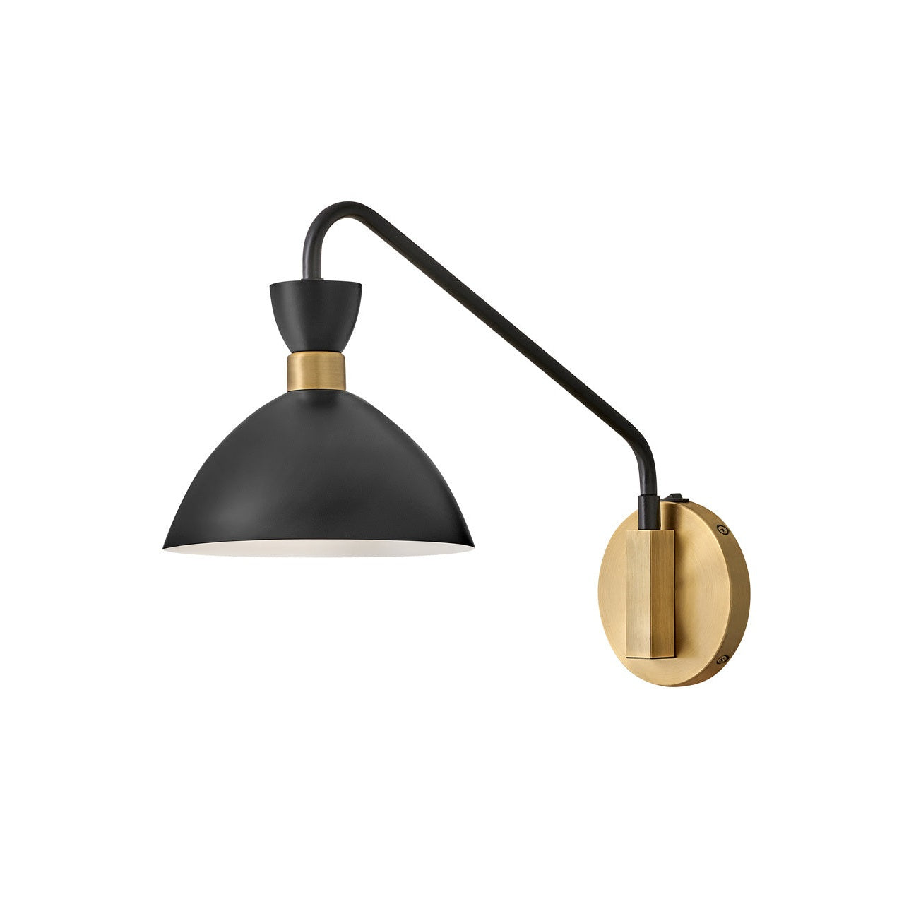 Lark - 83250BK-HB - LED Plug-In Wall Sconce - Simon - Black