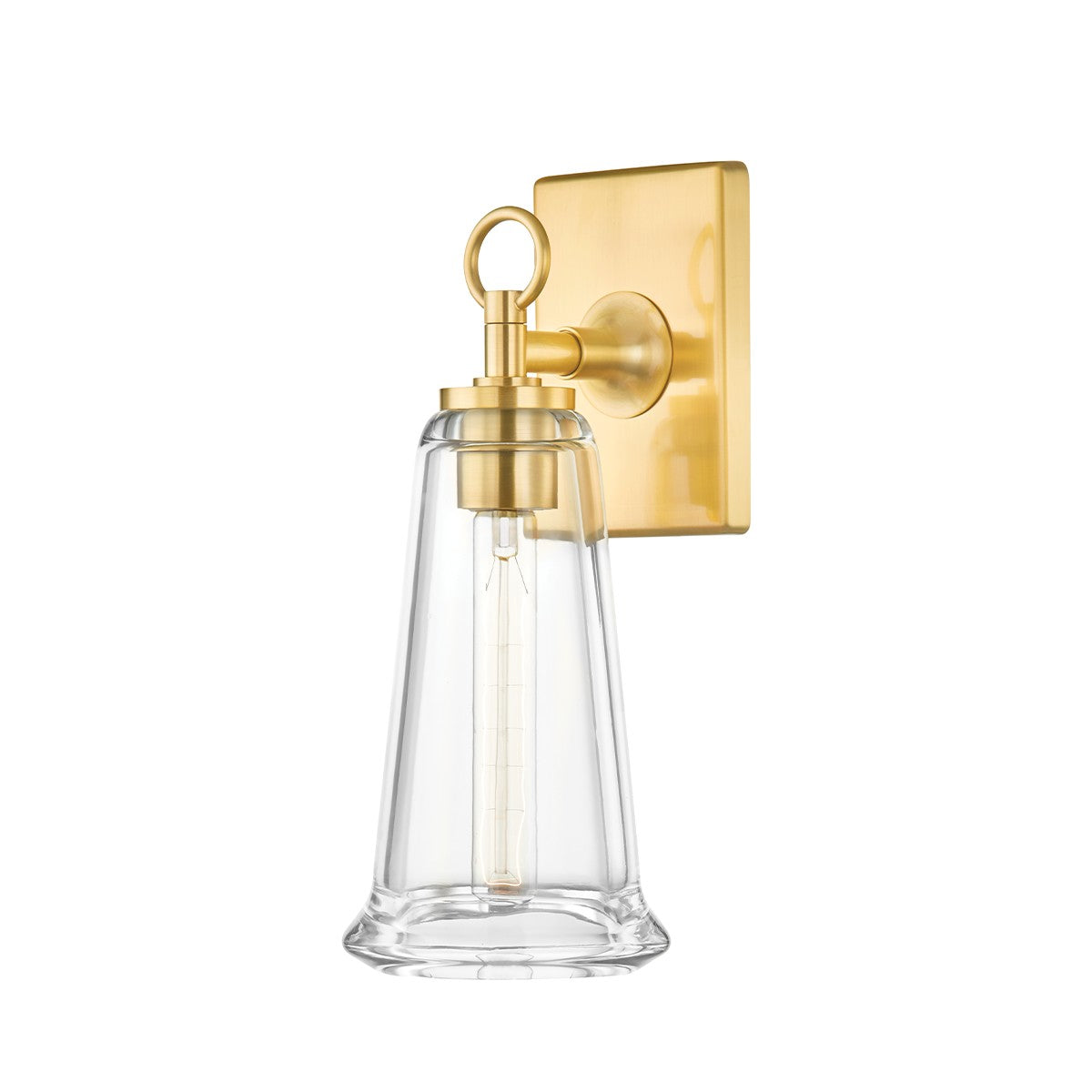 Hudson Valley - 1150-AGB - One Light Wall Sconce - Newfield - Aged Brass