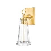 Hudson Valley - 1150-AGB - One Light Wall Sconce - Newfield - Aged Brass