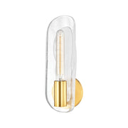 Hudson Valley - 1761-AGB - One Light Wall Sconce - Hopewell - Aged Brass
