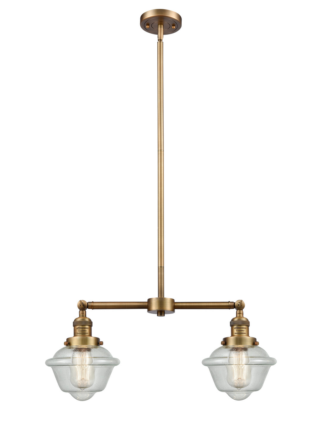 Innovations - 209-BB-G534 - Two Light Island Pendant - Franklin Restoration - Brushed Brass