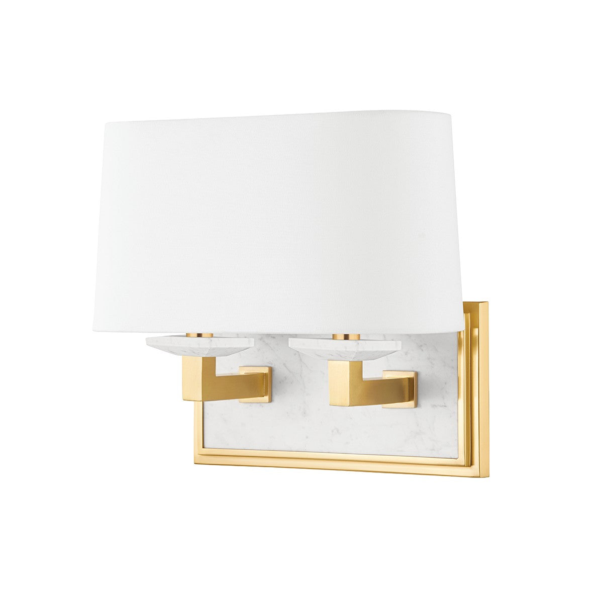 Hudson Valley - 4072-AGB - Two Light Bath Bracket - Elwood - Aged Brass