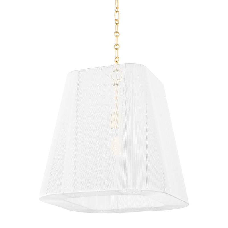 Hudson Valley - 7619-AGB - One Light Pendant - Verona Beach - Aged Brass