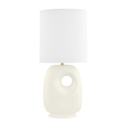 Hudson Valley - L1506-AGB/CSI - One Light Table Lamp - Harbor Park - Aged Brass/Satin Ivory