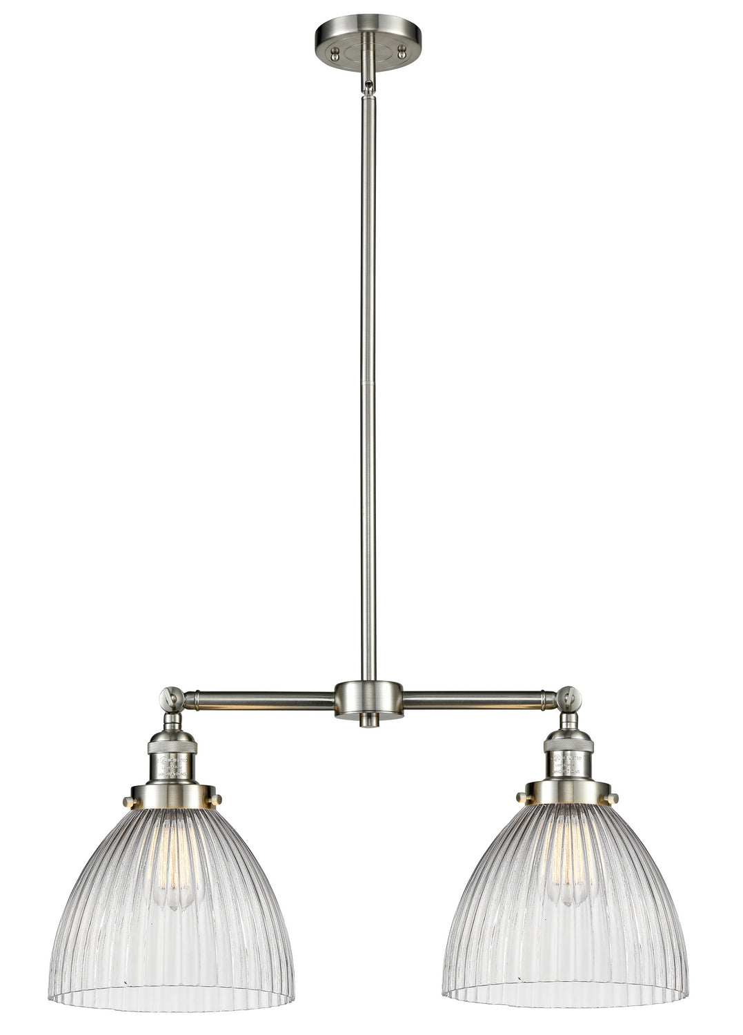 Innovations - 209-SN-G222 - Two Light Island Pendant - Franklin Restoration - Brushed Satin Nickel