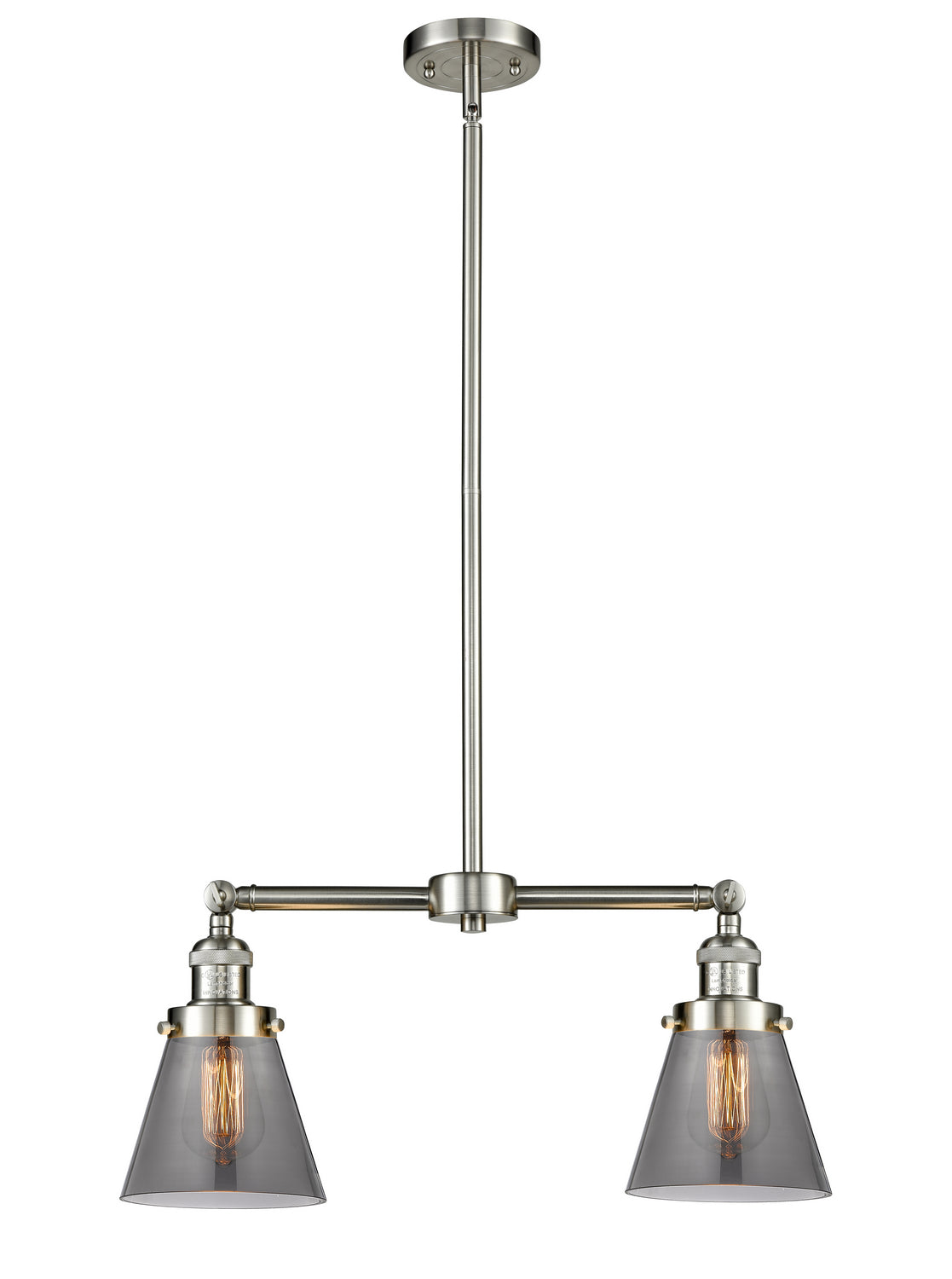 Innovations - 209-SN-G63 - Two Light Island Pendant - Franklin Restoration - Brushed Satin Nickel