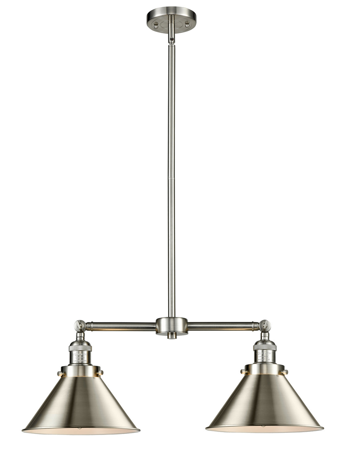 Innovations - 209-SN-M10-SN - Two Light Island Pendant - Franklin Restoration - Brushed Satin Nickel