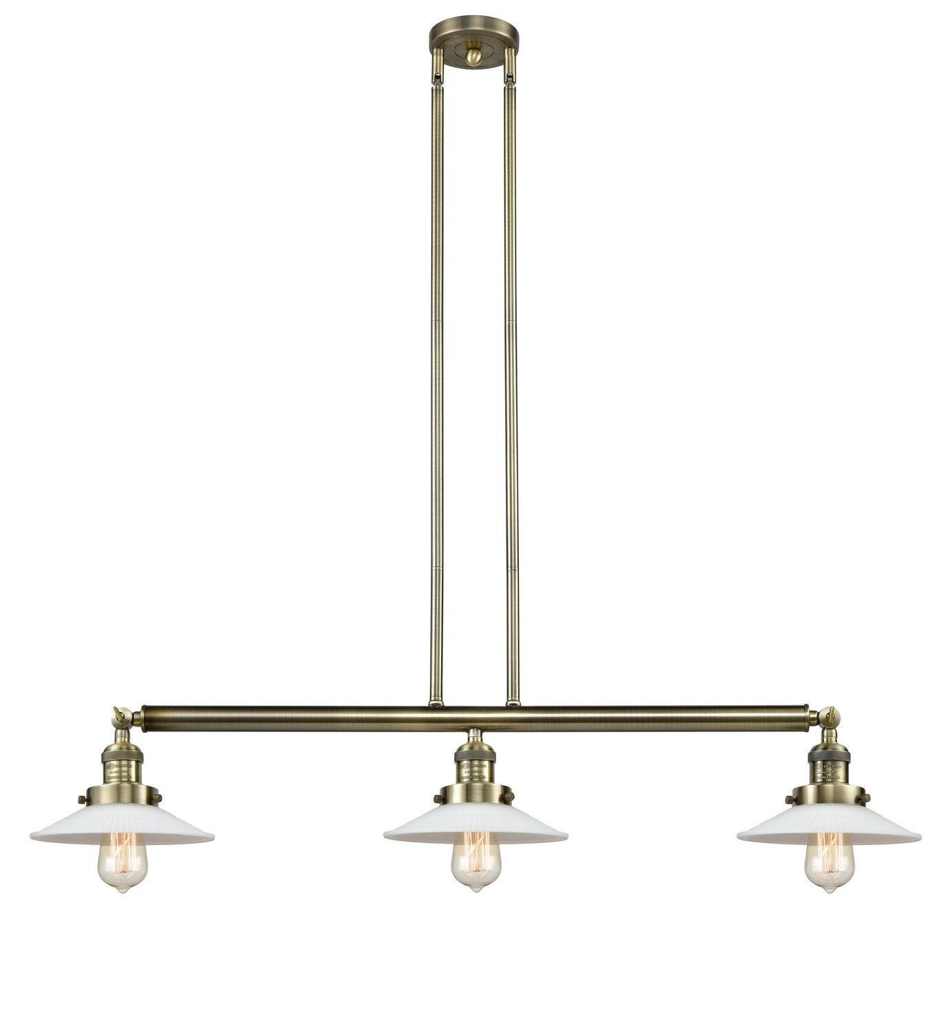 Innovations - 213-AB-G1 - Three Light Island Pendant - Franklin Restoration - Antique Brass