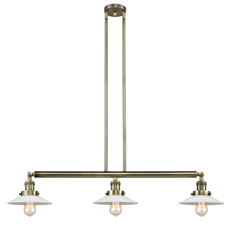Innovations - 213-AB-G1 - Three Light Island Pendant - Franklin Restoration - Antique Brass
