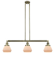 Innovations - 213-AB-G171 - Three Light Island Pendant - Franklin Restoration - Antique Brass