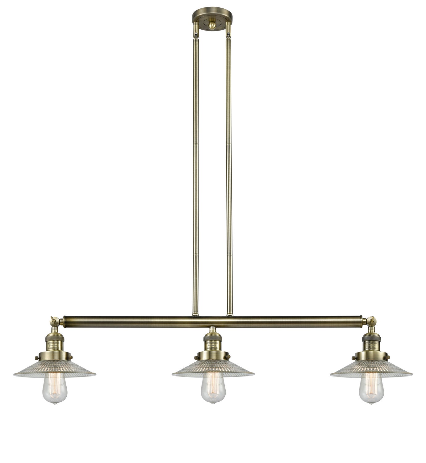 Innovations - 213-AB-G2 - Three Light Island Pendant - Franklin Restoration - Antique Brass