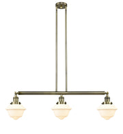 Innovations - 213-AB-G531 - Three Light Island Pendant - Franklin Restoration - Antique Brass