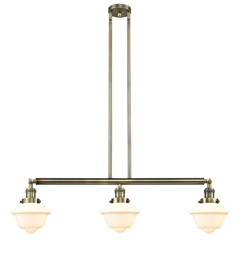 Innovations - 213-AB-G531 - Three Light Island Pendant - Franklin Restoration - Antique Brass