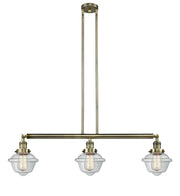 Innovations - 213-AB-G532 - Three Light Island Pendant - Franklin Restoration - Antique Brass