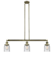 Innovations - 213-AB-G54 - Three Light Island Pendant - Franklin Restoration - Antique Brass