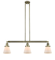 Innovations - 213-AB-G61 - Three Light Island Pendant - Franklin Restoration - Antique Brass
