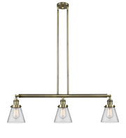 Innovations - 213-AB-G62 - Three Light Island Pendant - Franklin Restoration - Antique Brass