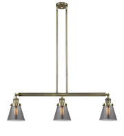 Innovations - 213-AB-G63 - Three Light Island Pendant - Franklin Restoration - Antique Brass