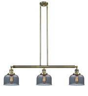 Innovations - 213-AB-G73 - Three Light Island Pendant - Franklin Restoration - Antique Brass