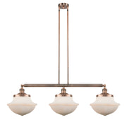 Innovations - 213-AC-G541 - Three Light Island Pendant - Franklin Restoration - Antique Copper