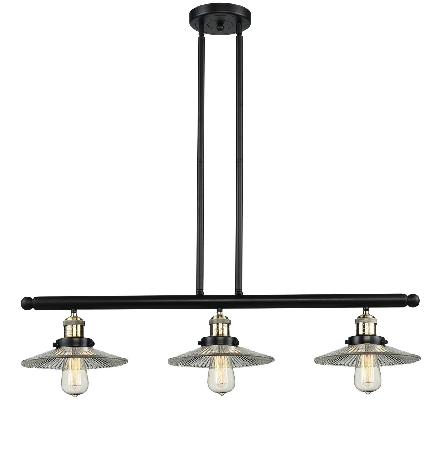 Innovations - 213-BAB-G2 - Three Light Island Pendant - Franklin Restoration - Black Antique Brass