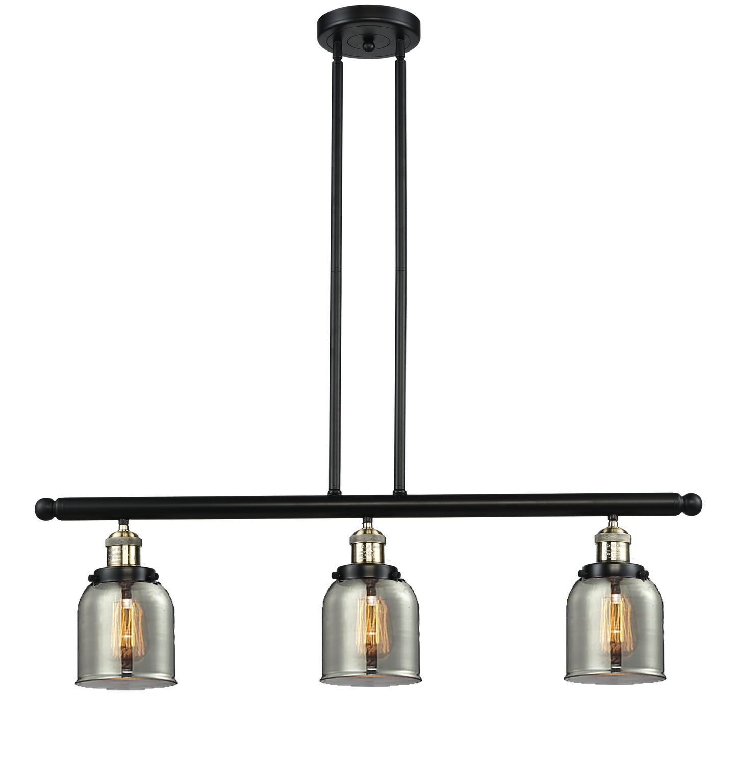 Innovations - 213-BAB-G53 - Three Light Island Pendant - Franklin Restoration - Black Antique Brass