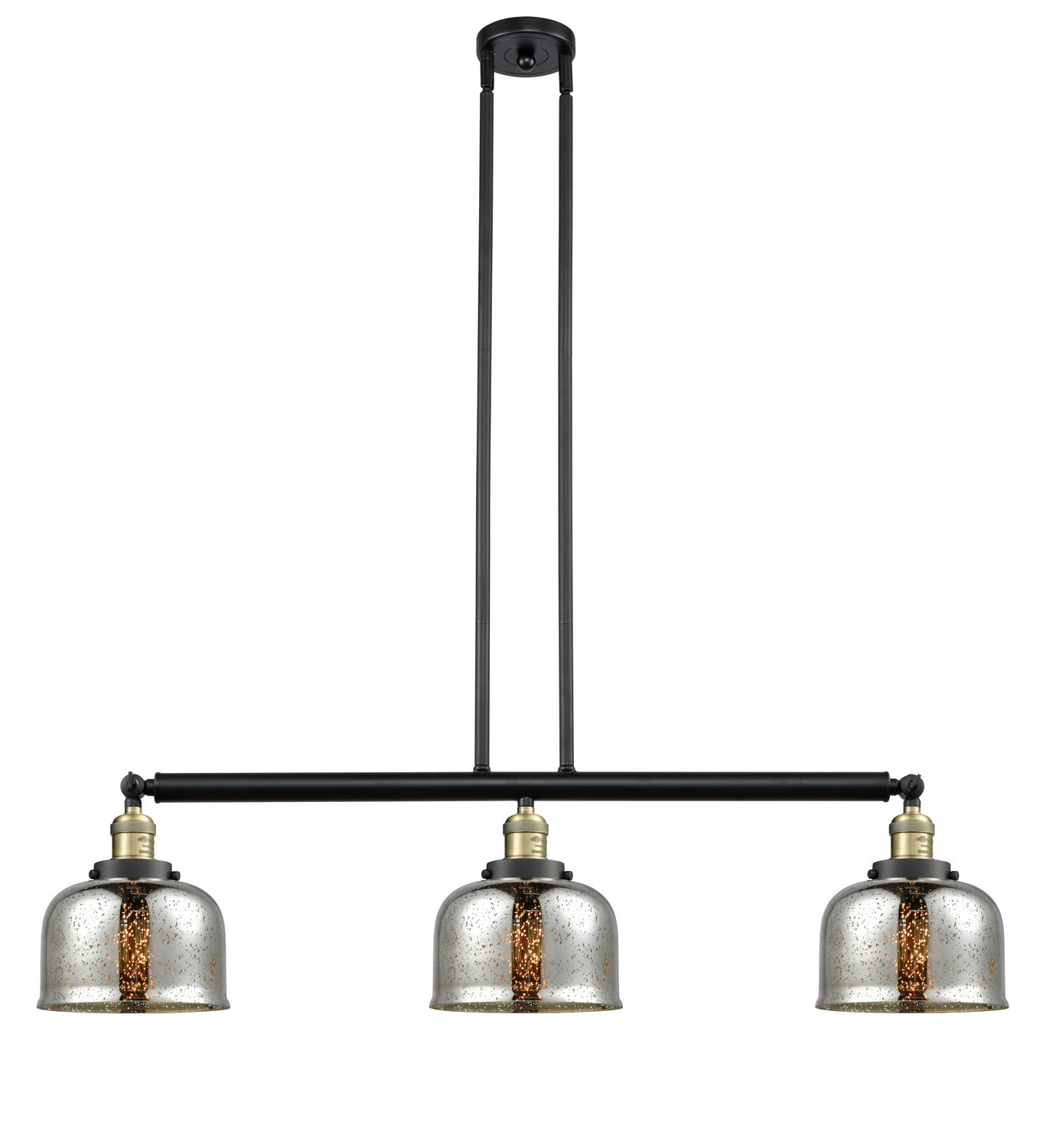 Innovations - 213-BAB-G78 - Three Light Island Pendant - Franklin Restoration - Black Antique Brass