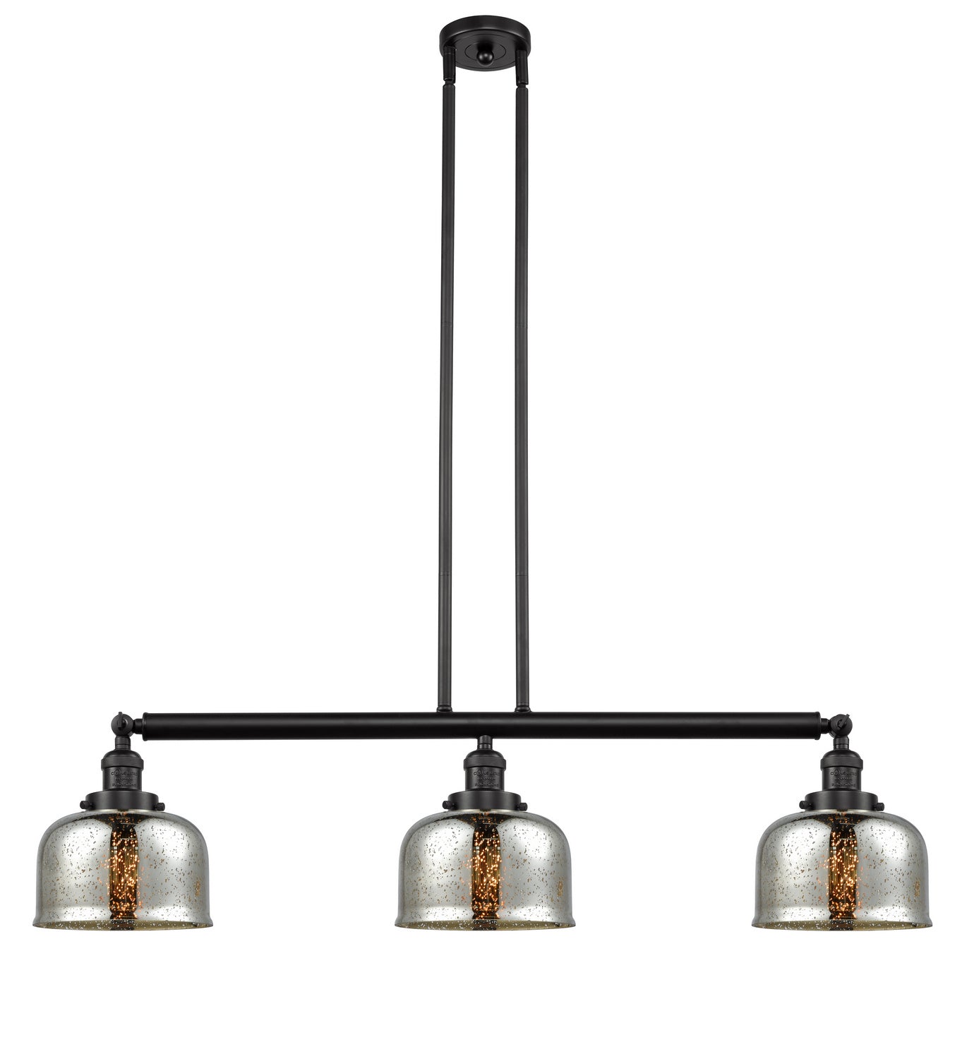 Innovations - 213-OB-G78 - Three Light Island Pendant - Franklin Restoration - Oil Rubbed Bronze