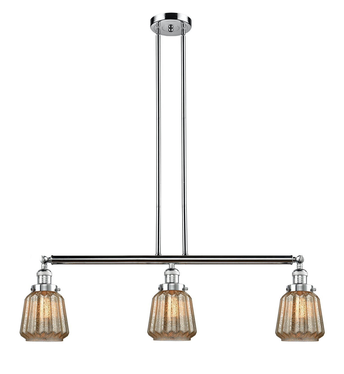 Innovations - 213-PC-G146 - Three Light Island Pendant - Franklin Restoration - Polished Chrome