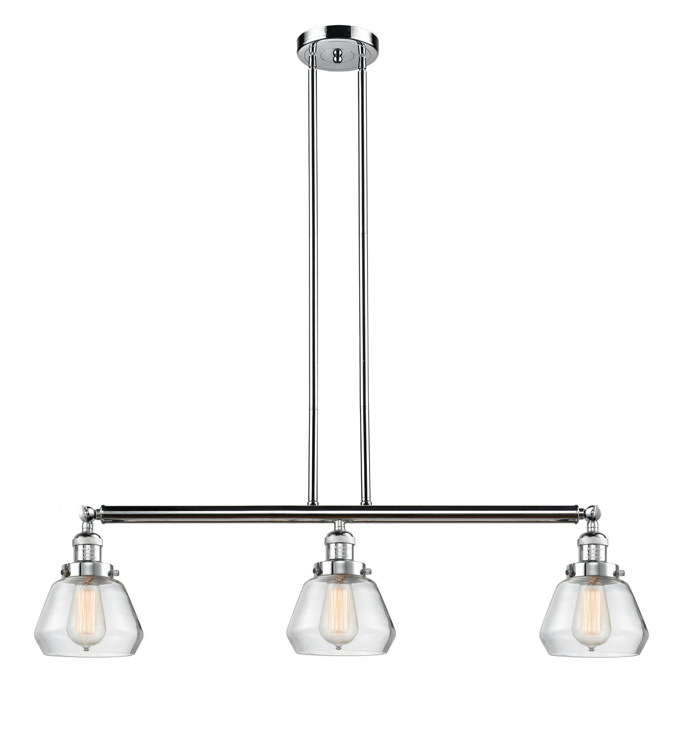 Innovations - 213-PC-G172 - Three Light Island Pendant - Franklin Restoration - Polished Chrome