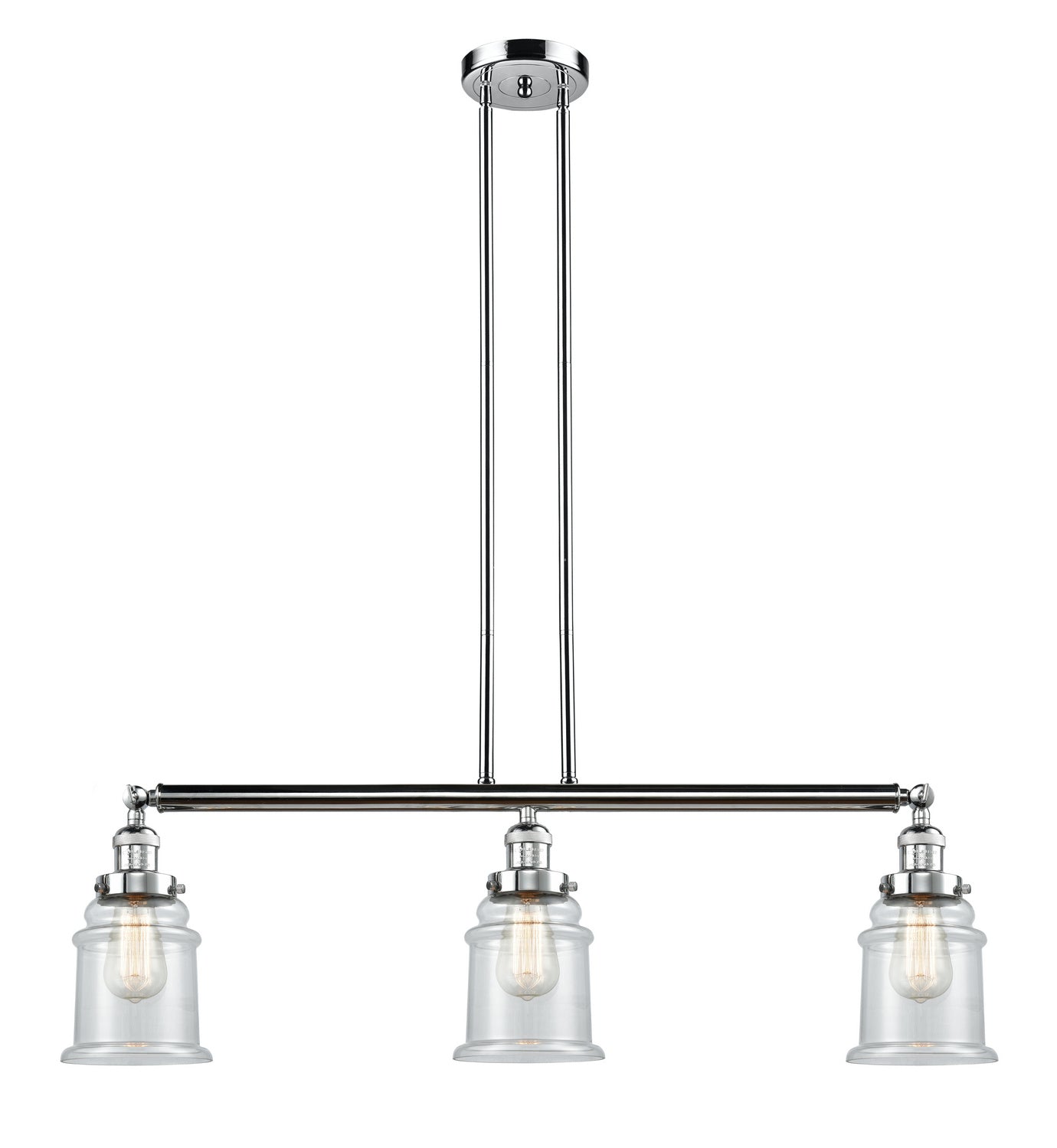 Innovations - 213-PC-G182 - Three Light Island Pendant - Franklin Restoration - Polished Chrome