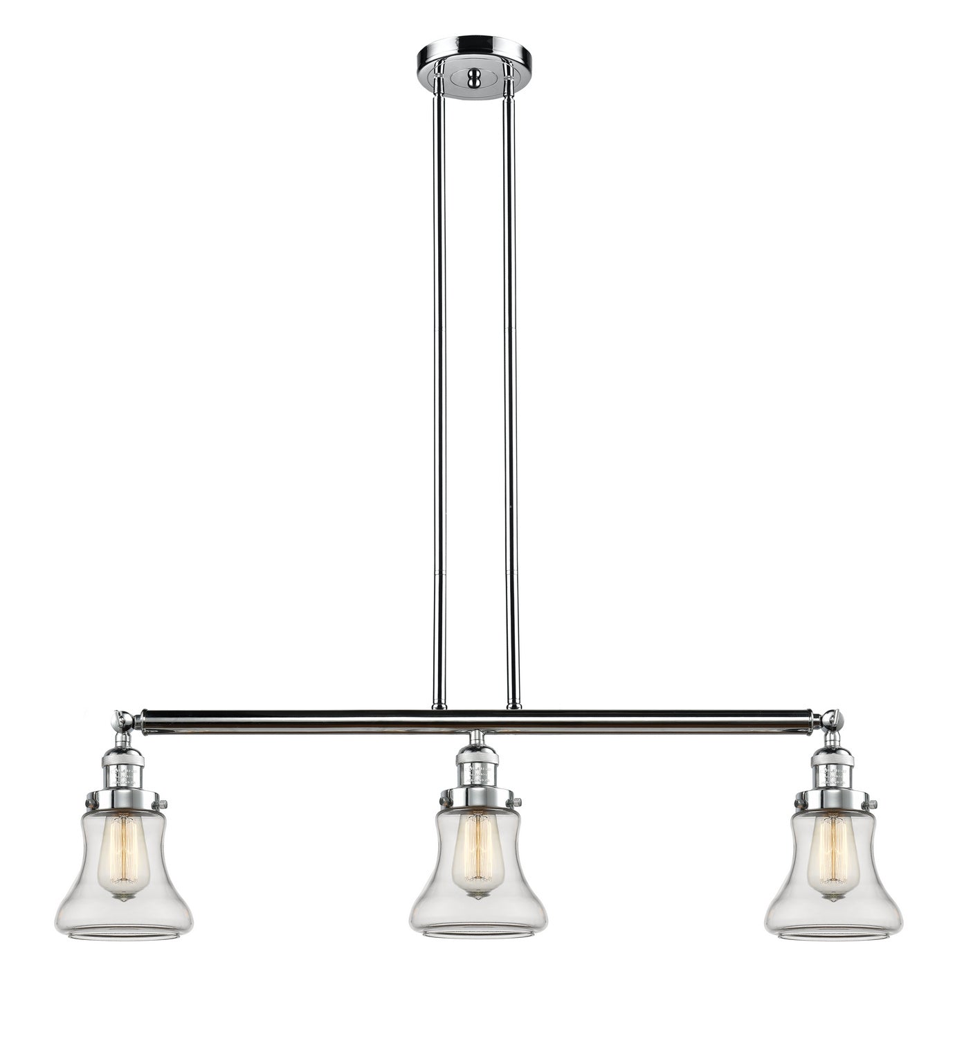 Innovations - 213-PC-G192 - Three Light Island Pendant - Franklin Restoration - Polished Chrome