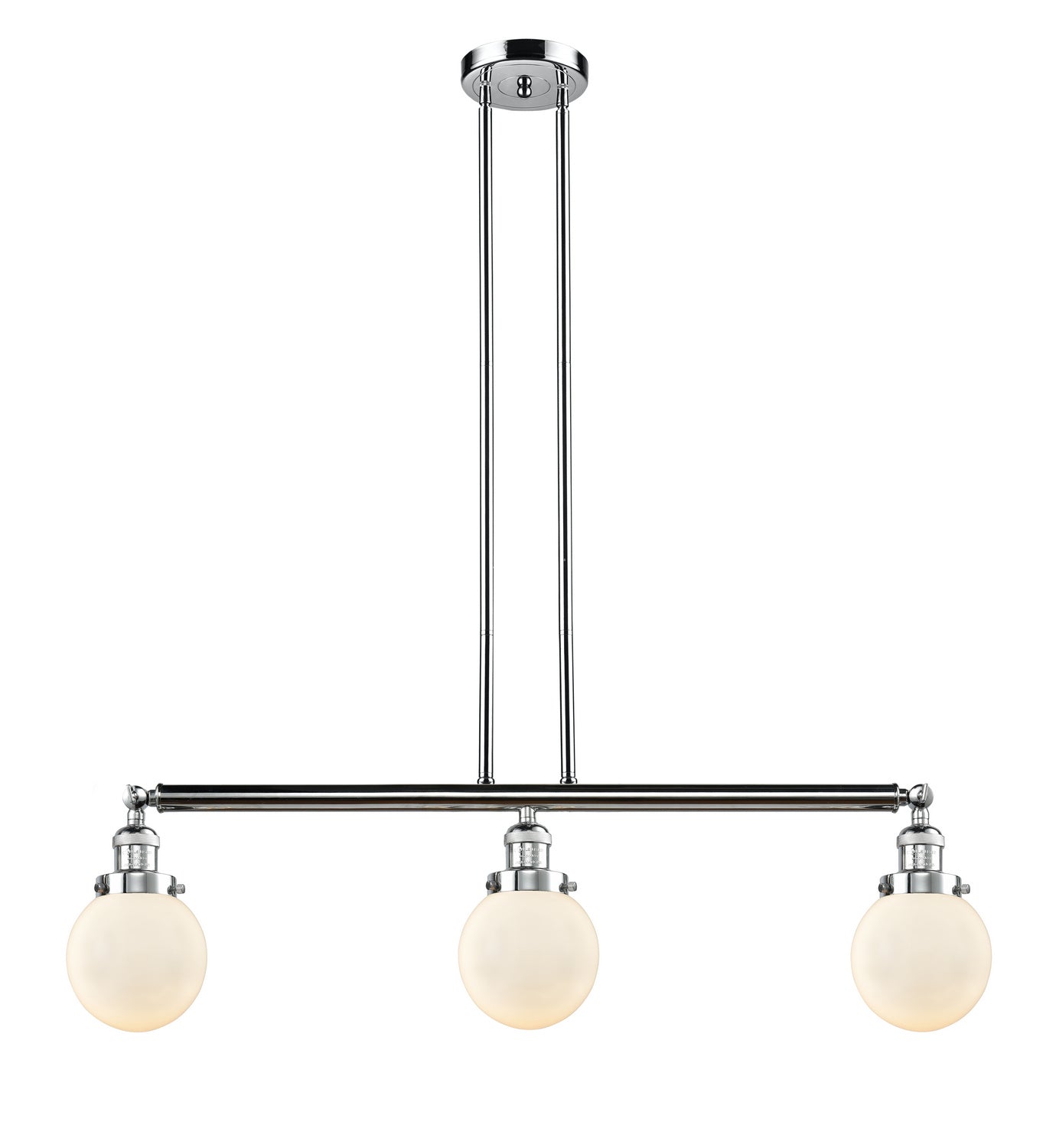 Innovations - 213-PC-G201-6 - Three Light Island Pendant - Franklin Restoration - Polished Chrome