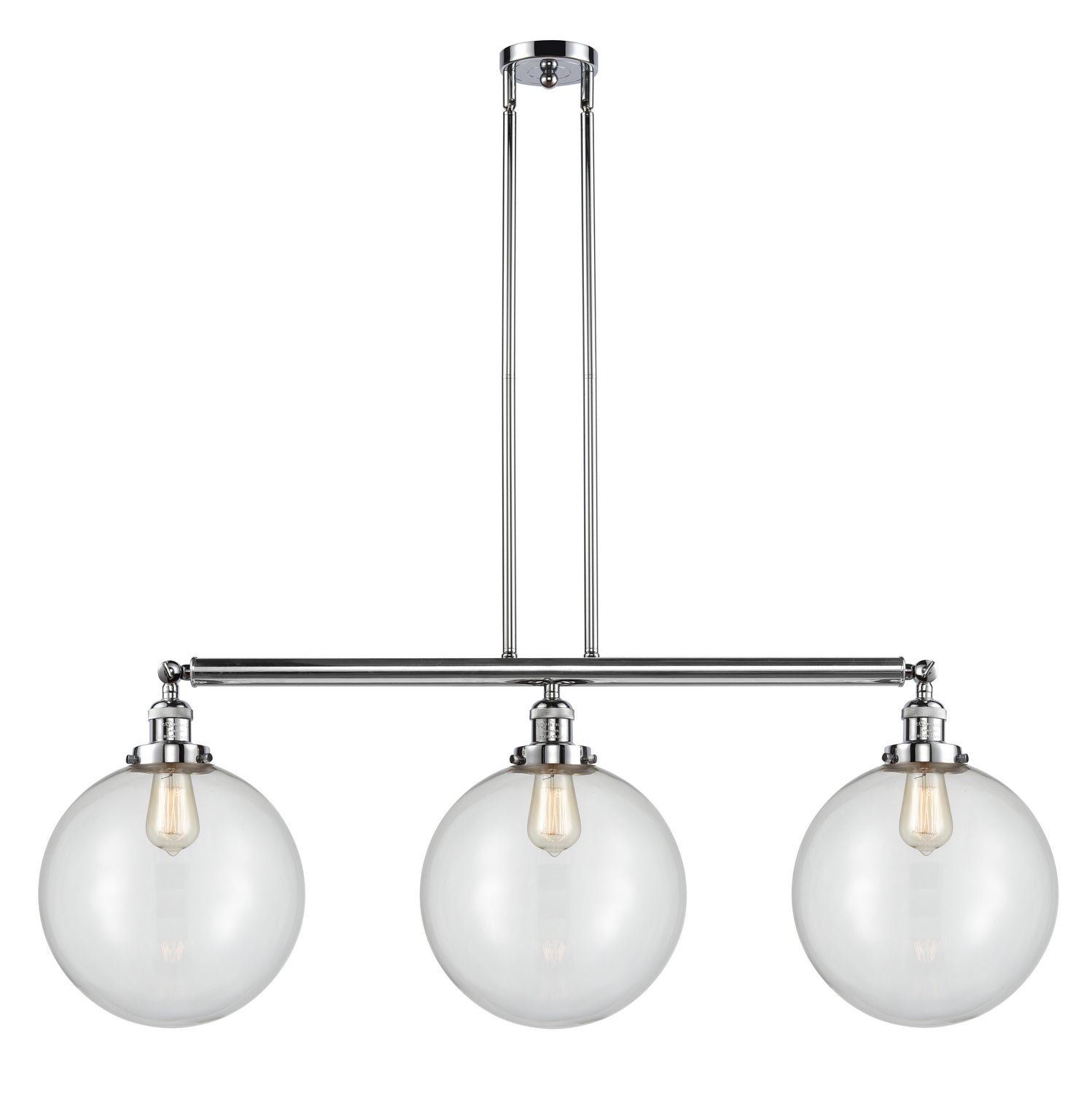 Innovations - 213-PC-G202-12 - Three Light Island Pendant - Franklin Restoration - Polished Chrome