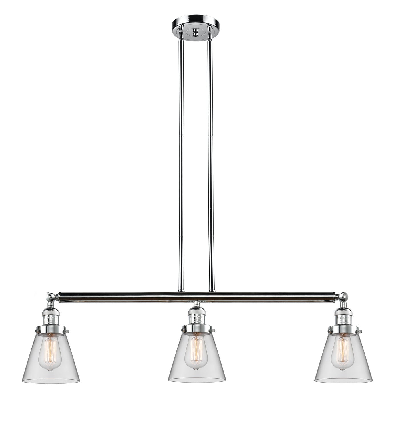 Innovations - 213-PC-G62 - Three Light Island Pendant - Franklin Restoration - Polished Chrome