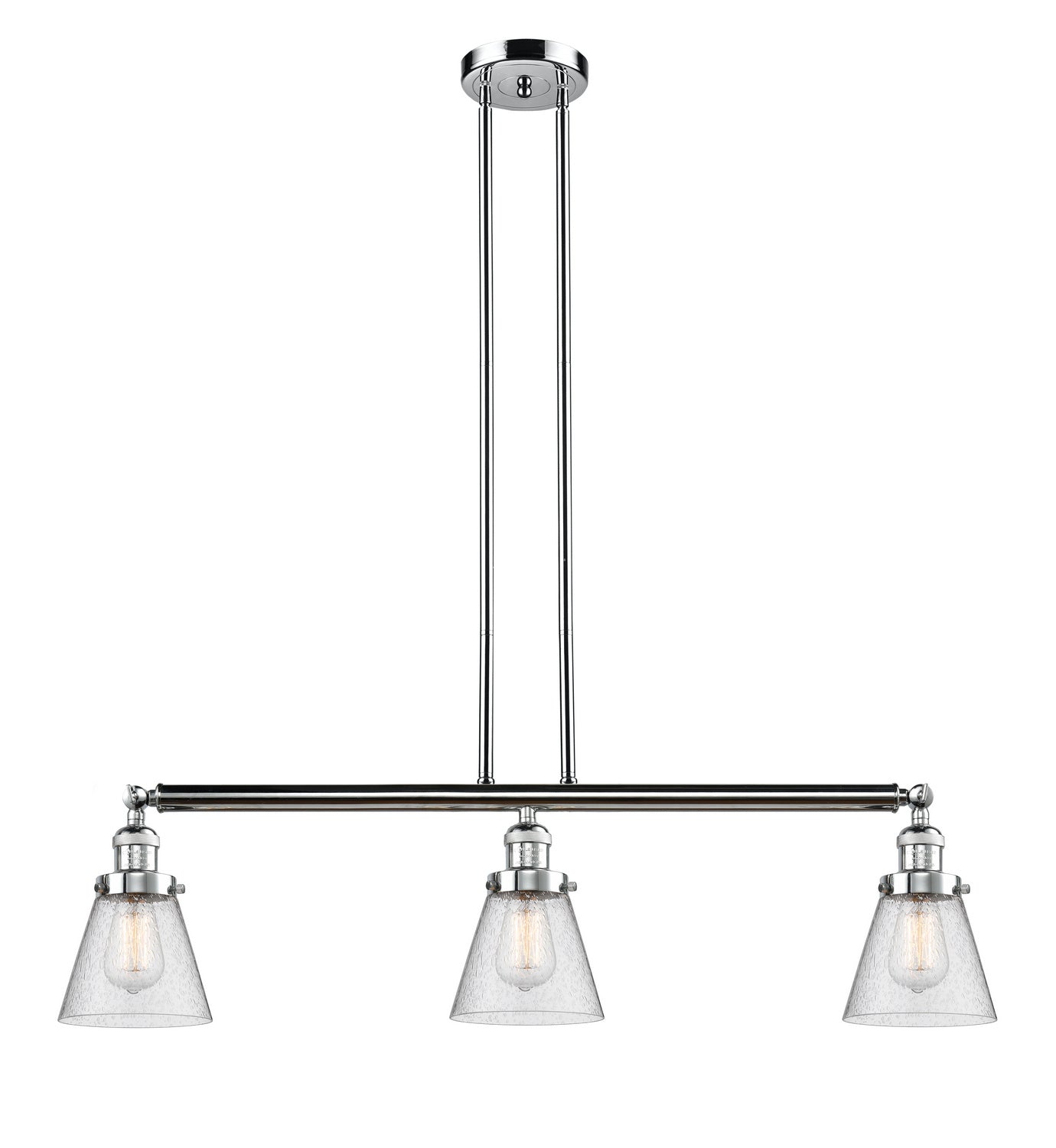 Innovations - 213-PC-G64 - Three Light Island Pendant - Franklin Restoration - Polished Chrome