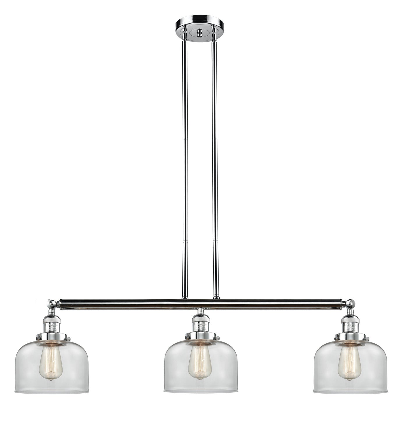 Innovations - 213-PC-G72 - Three Light Island Pendant - Franklin Restoration - Polished Chrome