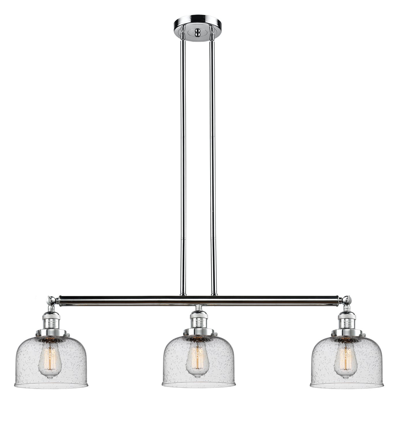Innovations - 213-PC-G74 - Three Light Island Pendant - Franklin Restoration - Polished Chrome