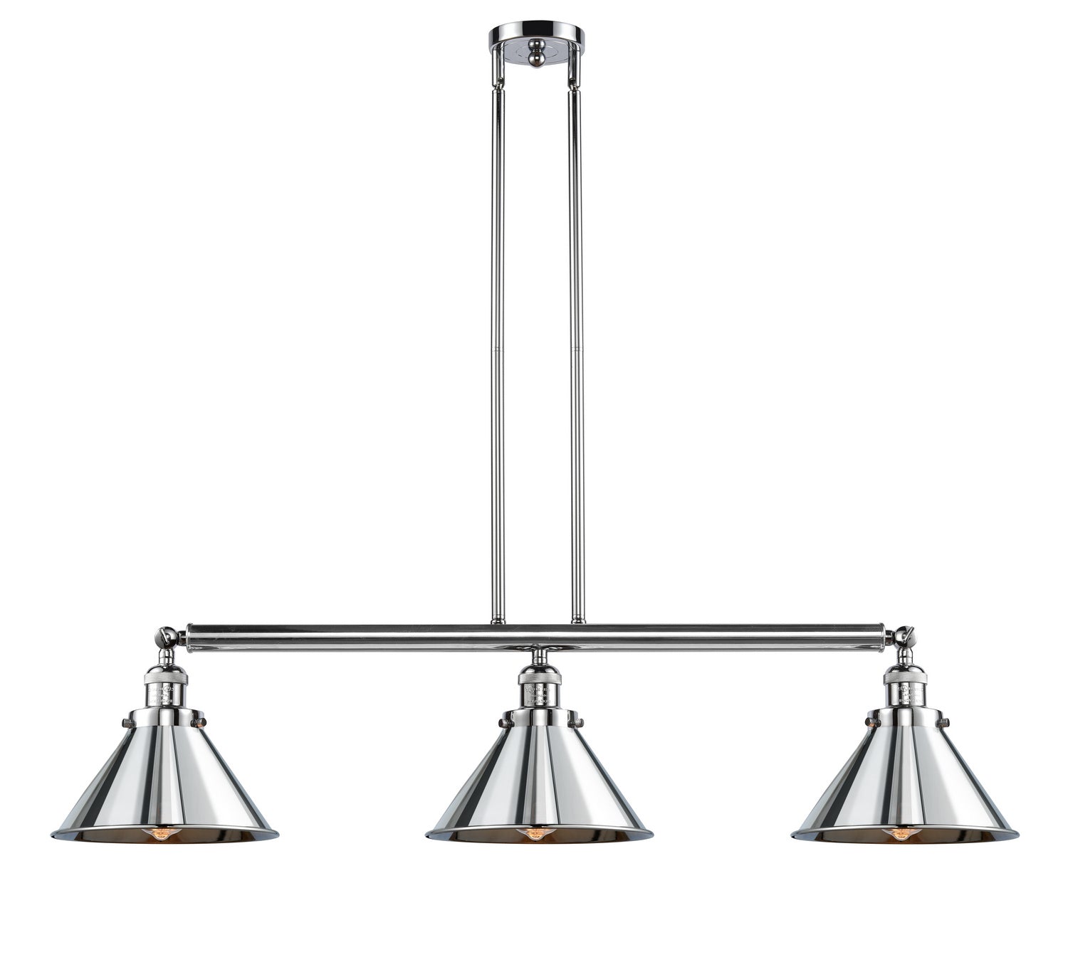 Innovations - 213-PC-M10-PC - Three Light Island Pendant - Franklin Restoration - Polished Chrome