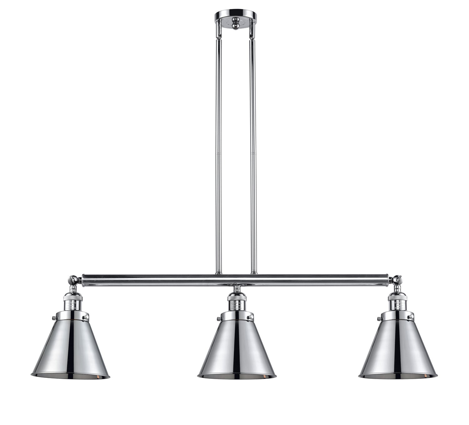 Innovations - 213-PC-M13-PC - Three Light Island Pendant - Franklin Restoration - Polished Chrome