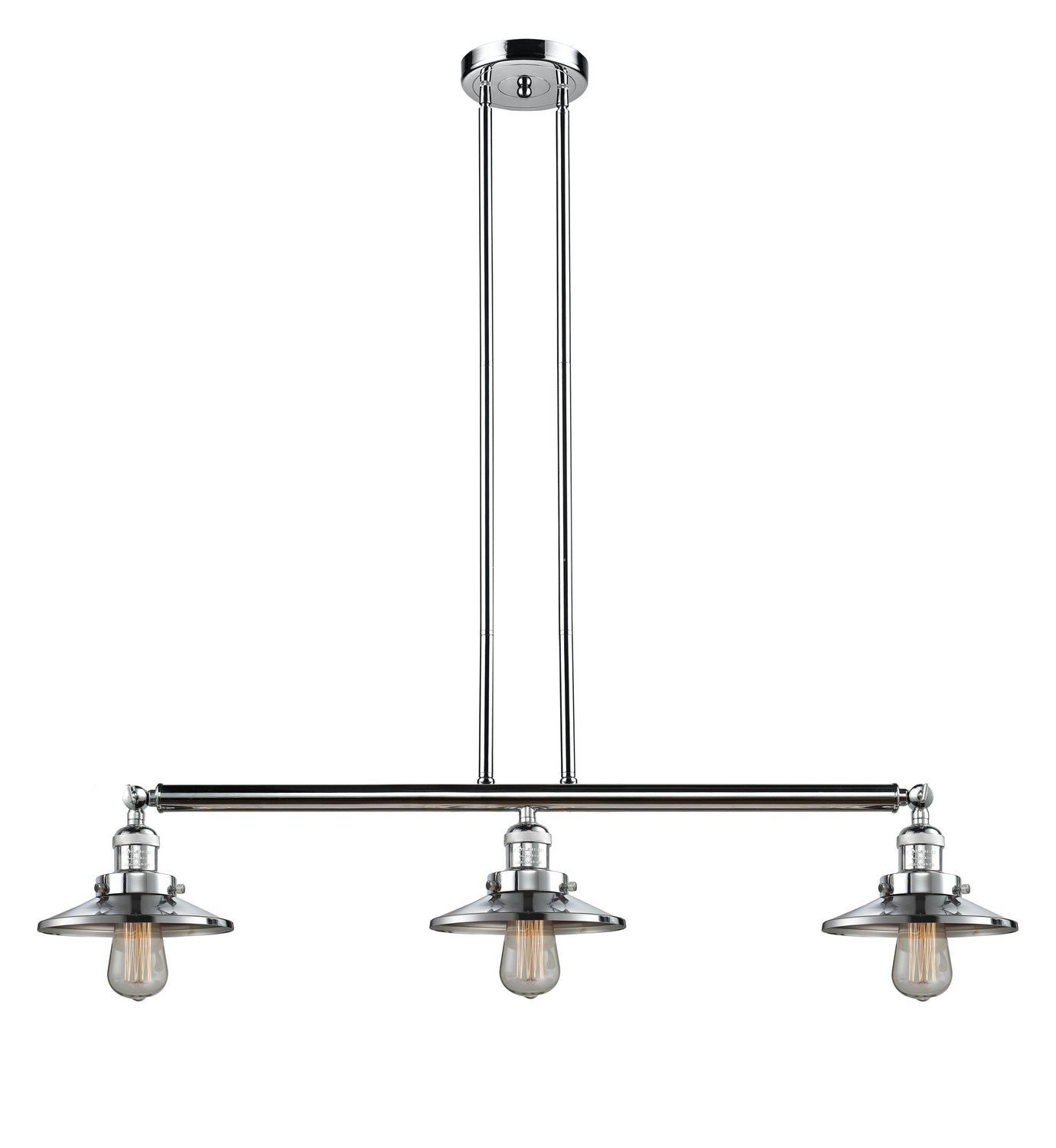 Innovations - 213-PC-M7 - Three Light Island Pendant - Franklin Restoration - Polished Chrome