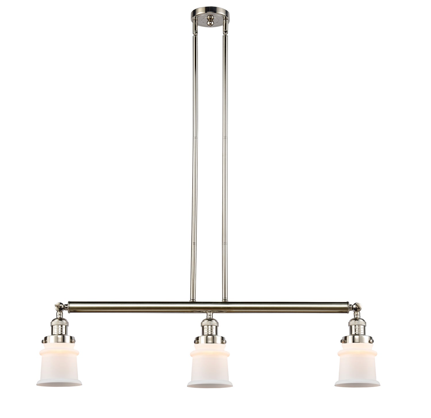 Innovations - 213-PN-G181S - Three Light Island Pendant - Franklin Restoration - Polished Nickel
