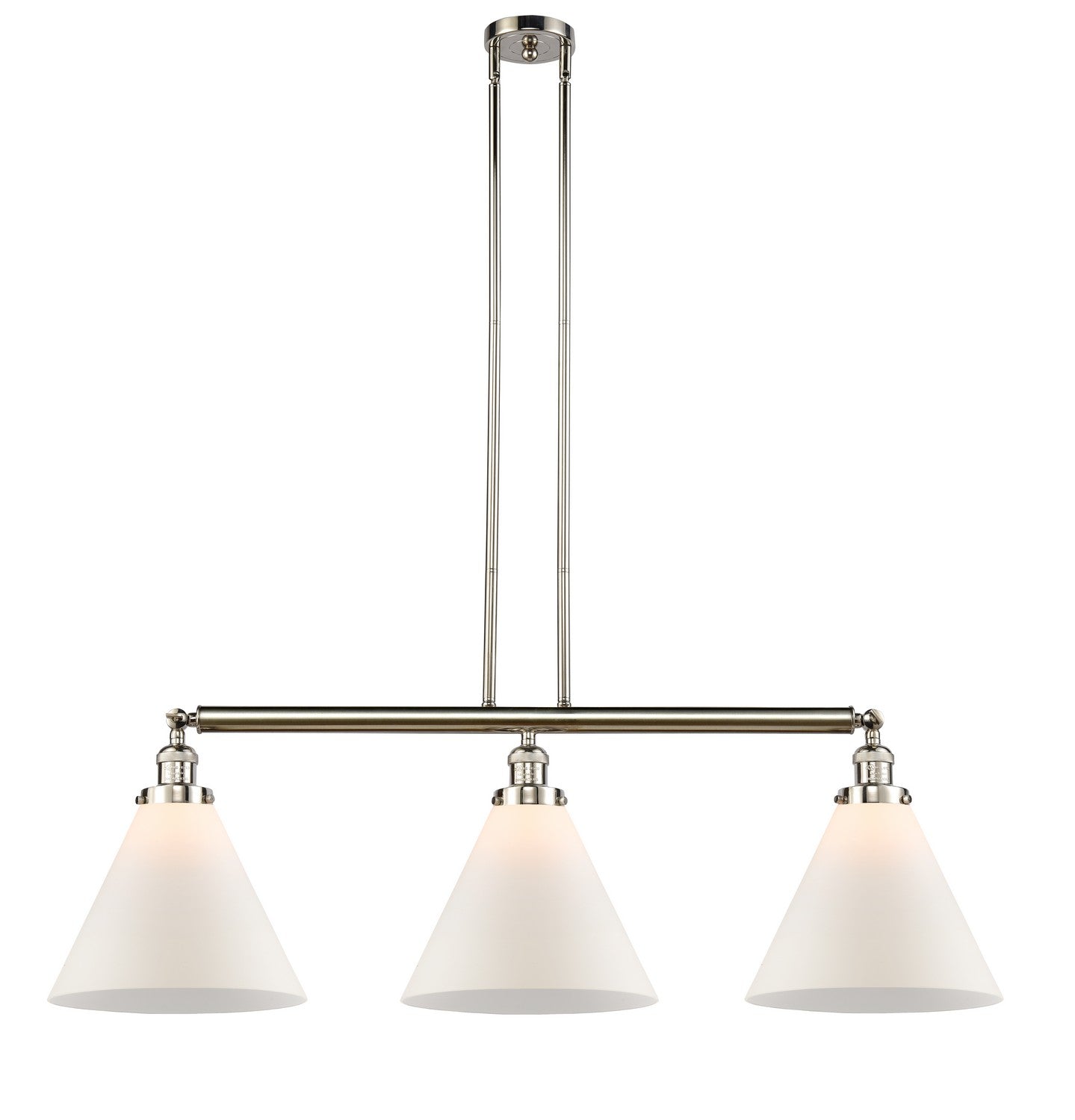 Innovations - 213-PN-G41-L - Three Light Island Pendant - Franklin Restoration - Polished Nickel