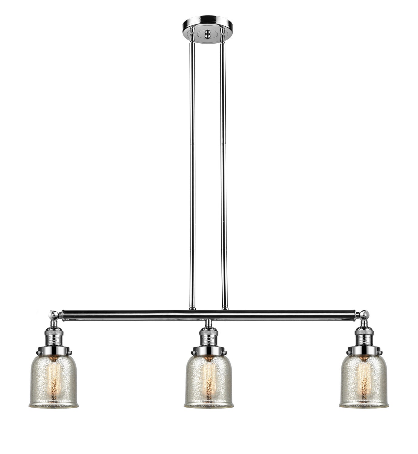 Innovations - 213-PN-G58 - Three Light Island Pendant - Franklin Restoration - Polished Nickel